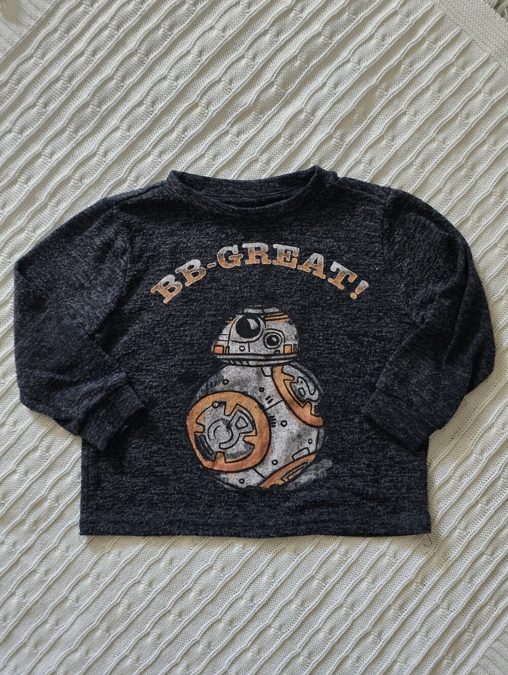 Star Wars Kids' Charcoal BB-8 Long Sleeve Tee - Sizd 3T
